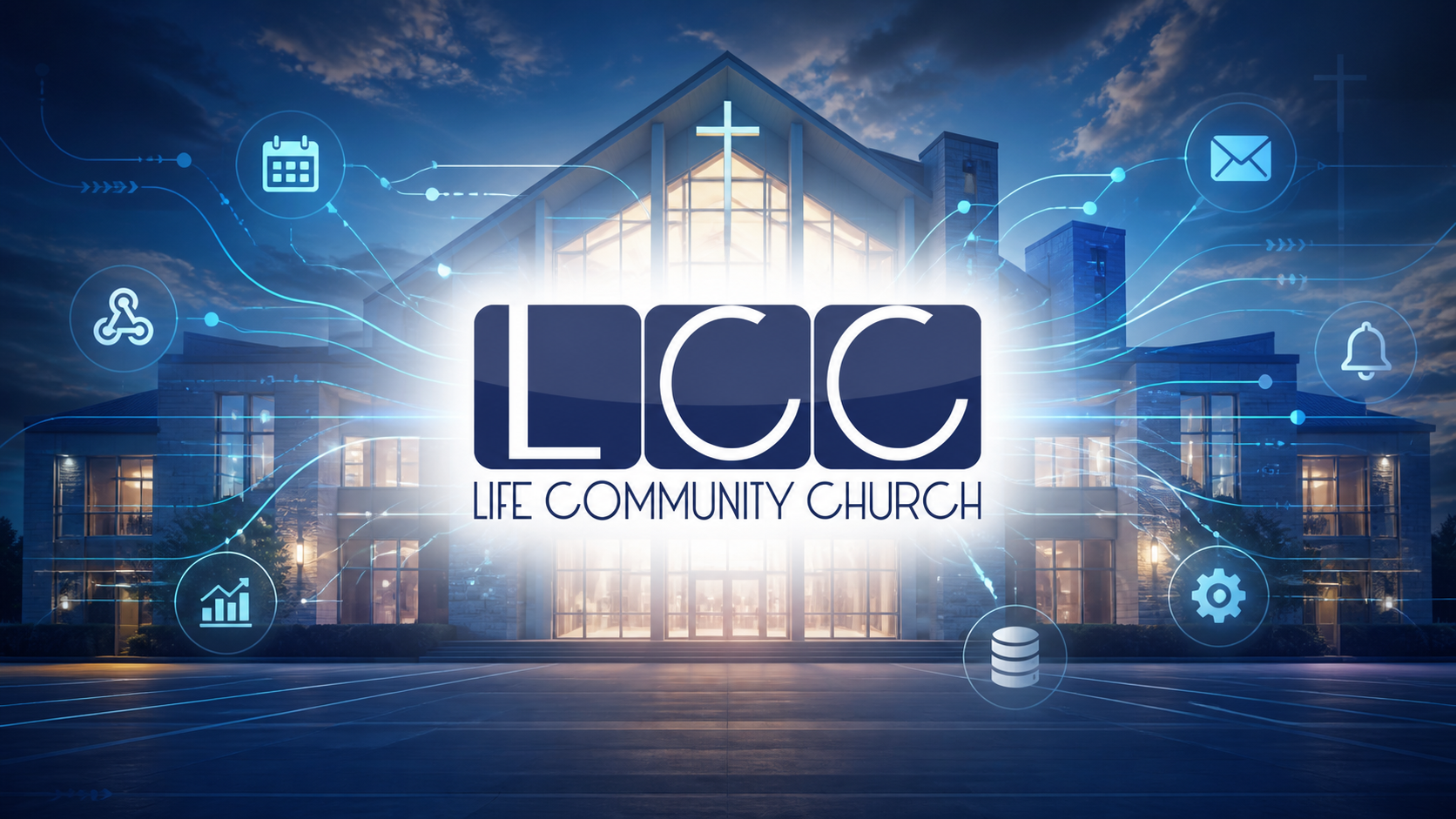 Life Community Church automation hero graphic